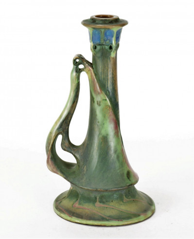 Image for Lot Amphora Pottery Candlestick