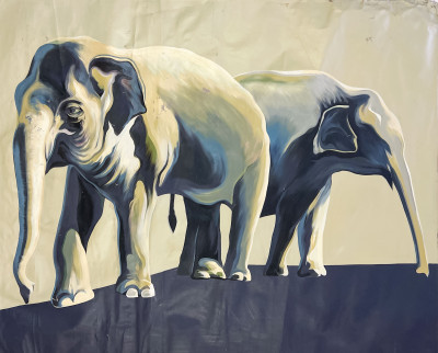 Title Lowell Nesbitt - Two Elephants / Artist