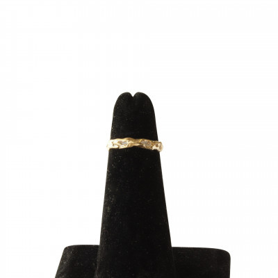 Image 3 of lot 14K Gold Brutalist Pinky Ring