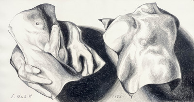 Lowell Nesbitt - Untitled (Deconstructed Nude Figure)