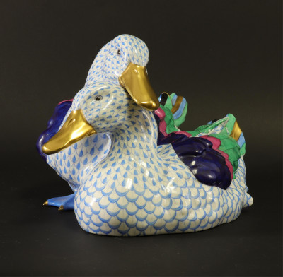 Image for Lot Herend Nesting Ducks Figurine