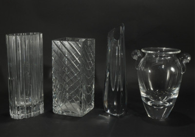 Image for Lot Baccarat, Steuben & Tapio Wirkkala Vases