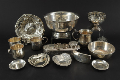 Image for Lot Group of Sterling Silver Tableware