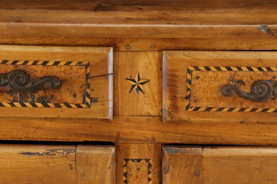 Image 4 of lot 18th C French Buffet Deux Corps