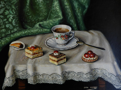Image for Lot Lima Pizarro - Still Life with Pastries