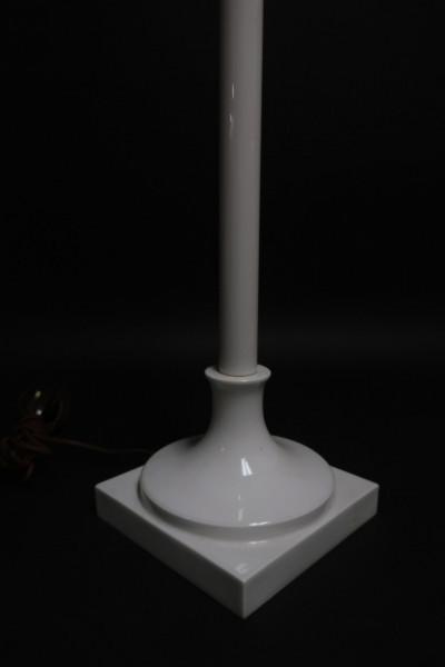 Image 4 of lot 2 KPM White Porcelain Lamps, circa 1955
