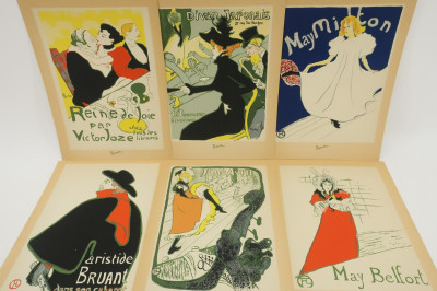Image for Lot 6 Toulouse Lautrec Silkscreen Color Print Posters