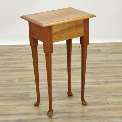 Image for Lot Queen Anne Style Cherry Side Table