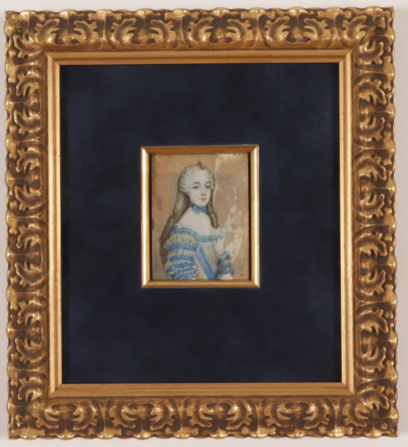 Antoine Pesne  Portrait Miniature of a Lady
