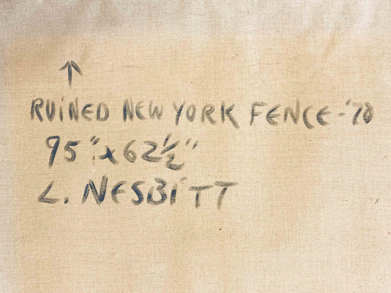 Lowell Nesbitt - Ruined New York Fence