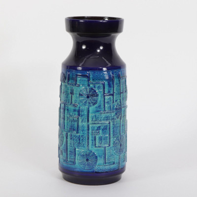 Image for Lot Bay West German Pottery Vase, Mid 20th C.