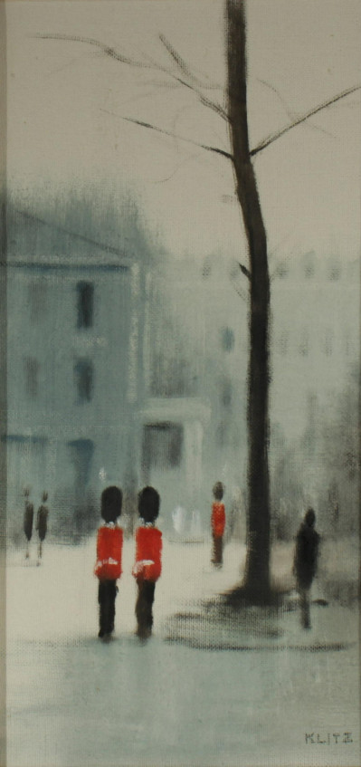Image for Lot Anthony R. Klitz (1917-2000) Guards At Palace O/C
