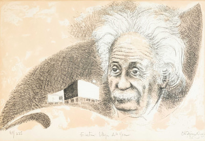 Image for Lot Chaim Gross - Einstein Collage 20th Year