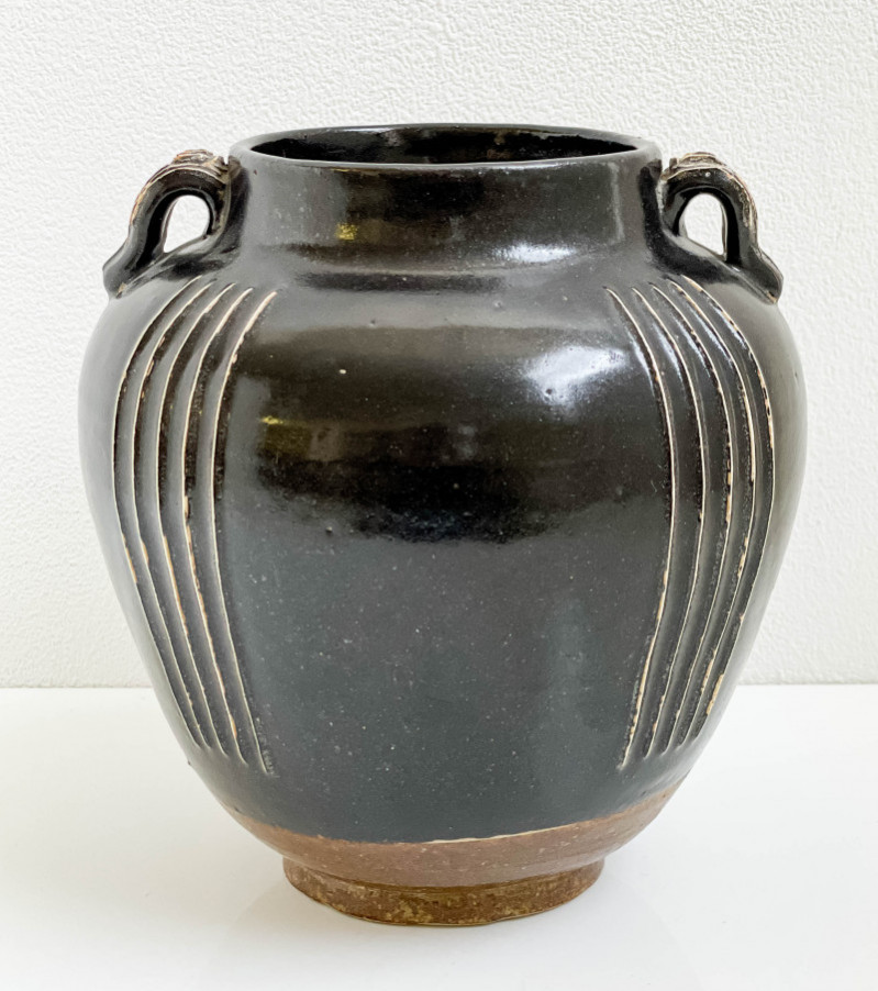 Chinese Henan Black Glazed Ceramic Vessel