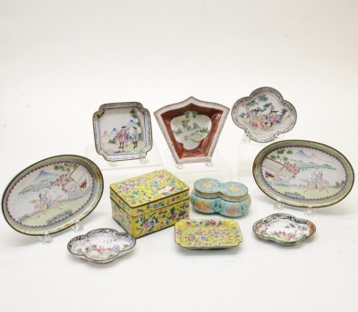 Image for Lot Collection of 19th century Chinese Enamel
