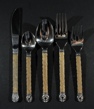 Image for Lot Mid Century Modern Flatware Service