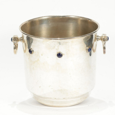 Image 7 of lot 3 Silverplate Ice Buckets & Tray, Scully & Scully