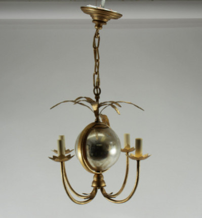 Image for Lot Classical Style Gilt Mercury Glass Chandelier