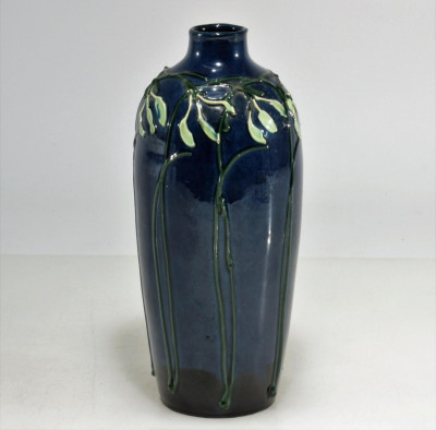 Image for Lot Max Laeguer - Cobalt Ground Ceramic Vase