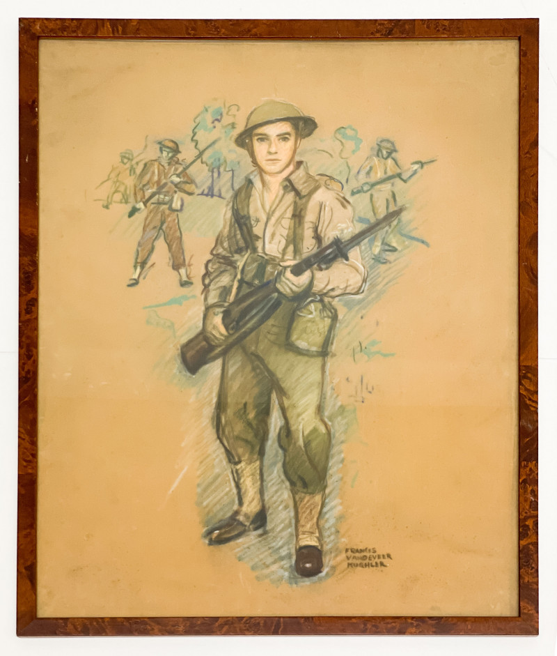 Francis Vandeveer Kughler - 3 Portraits of Soldiers