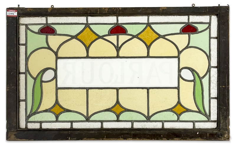 Victorian Stained Glass Parlour Window