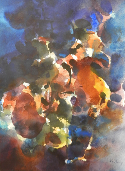 Image for Lot Pawel Kontny - Deep Blue Abstract