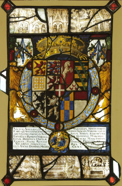 Image for Lot Arms of Victor Amadeus I Duke Savoy Window 1635