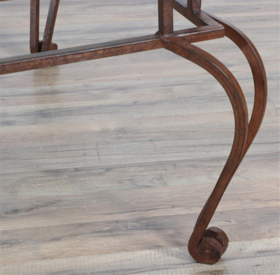Contemporary Wrought Iron Cocktail Table