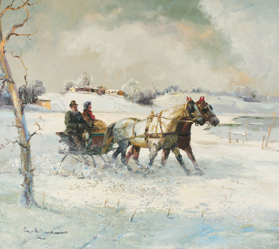 Image for Lot Ludwig Gschossmann - Sleigh Ride In Snow