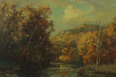 Title Franklin DeHaven  Fall Landscape / Artist