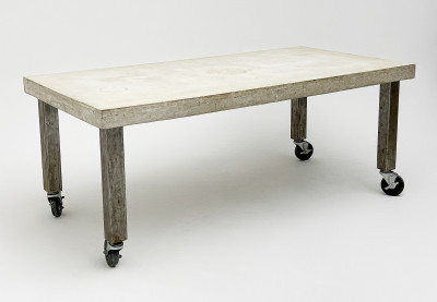 Image for Lot Industrial Concrete Table