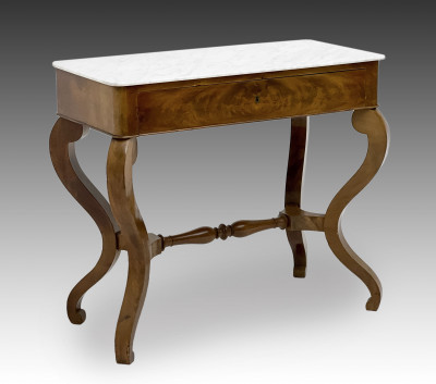 Image for Lot Marble Top Console Table