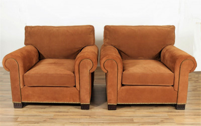 Image for Lot Pair of Ralph Lauren Jamaica Salon Lounge Chairs