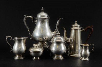 Image for Lot 2 Sterling Silver Coffee Services