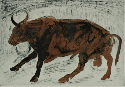 Elisabeth Frink - Bull - Color Lithograph