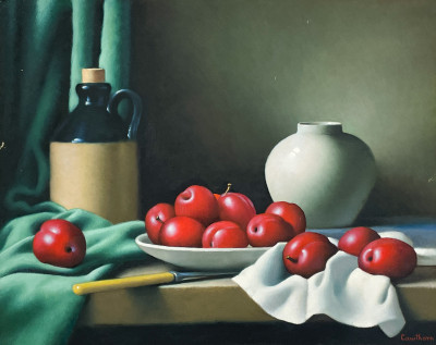Image for Lot Christopher Cawthorn - Still Life with Apples