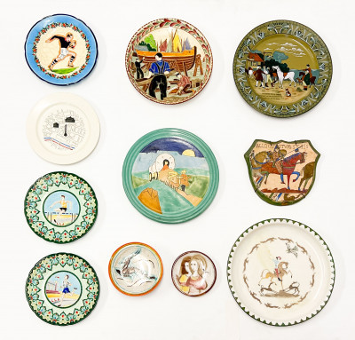 Image for Lot Group of Pottery Chargers and Plates, including Primavera and Longwy