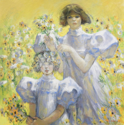 Title Mary Sarg Murphy - Gathering Daisies / Artist