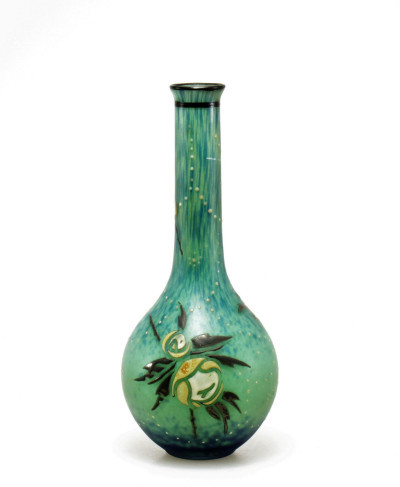 Image for Lot A Delatte Nancy - Enameled Glass Vase, E 20th C.