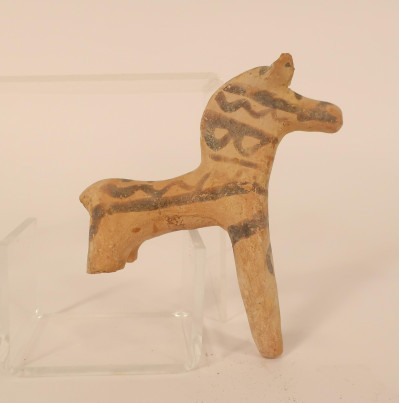 Image for Lot Cypro-Geometric Terracotta Horse Fragment 900 BC