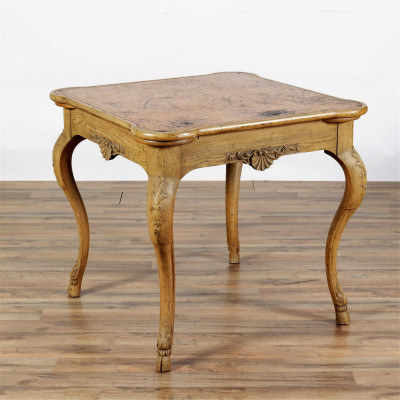 Louis XV Style Oak Games Table