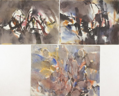 Image for Lot Pawel Kontny  Abstract Watercolors (3)