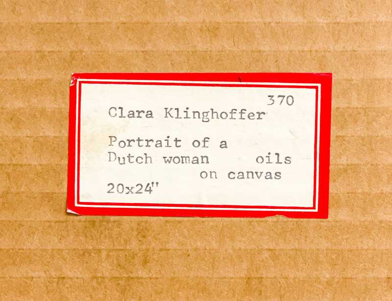 Clara Klinghoffer - Portrait of a Dutch Woman