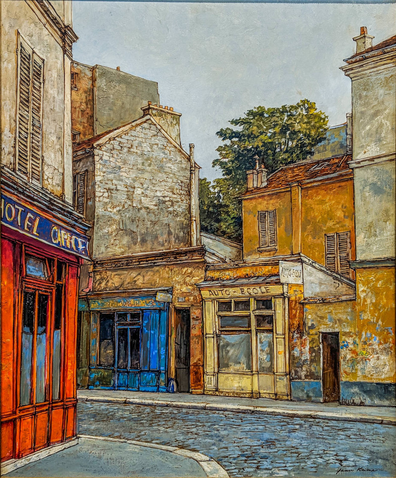 Jean Keime – Rue de L’ouest de Paris, Oil on Canvas