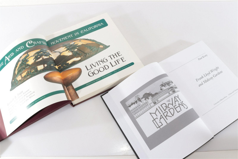 9 Books - Frank Lloyd Wright, Arts & Crafts