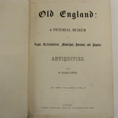 Image 8 of lot 2 Volumes of Old England