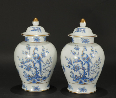 Image for Lot Pair of Limoges Porcelain Urns