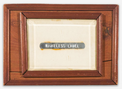 Joseph Kosuth - Nameless Label