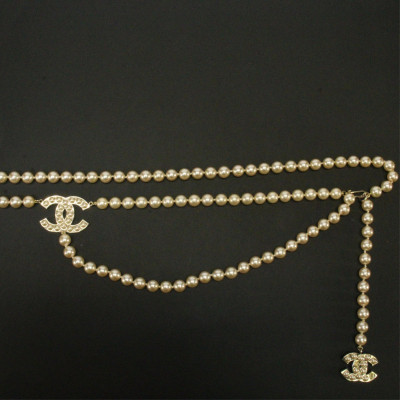 Image for Lot Chanel Pearl Belt