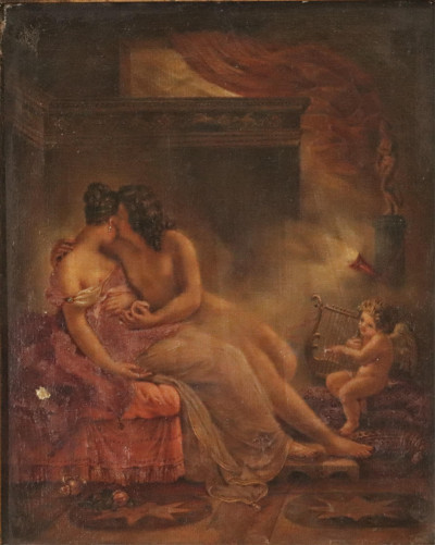 Image for Lot Continental School  Couple in Boudoir